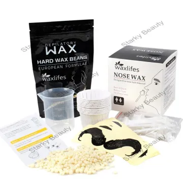 Portable Nose Hair Remover Kit with Electric Hair Removal Wax Warmer