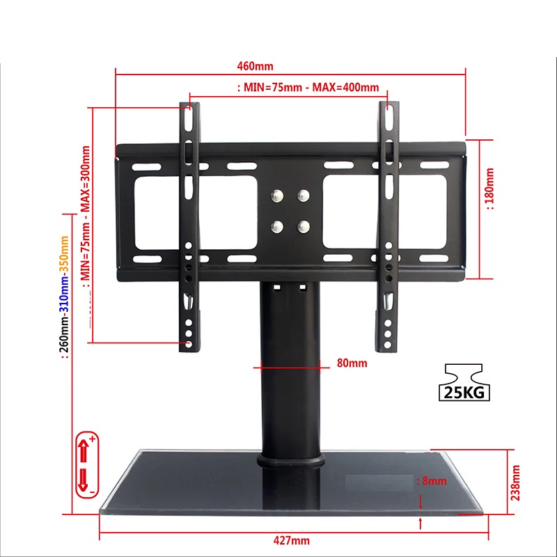 Universal TV stand TV07 line drawing