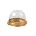 Round Clear Transparent Plastkakakassi