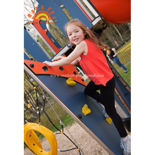 HPL Play Slide Structure Outdoor Playground Untuk Anak-Anak