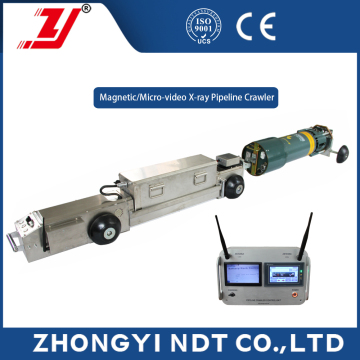 NDT Magnetic / Micro-wave Video Controlled X-ray pipeline Crawler ZY-3