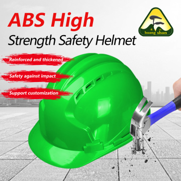 ABS material three rib safety helmet green