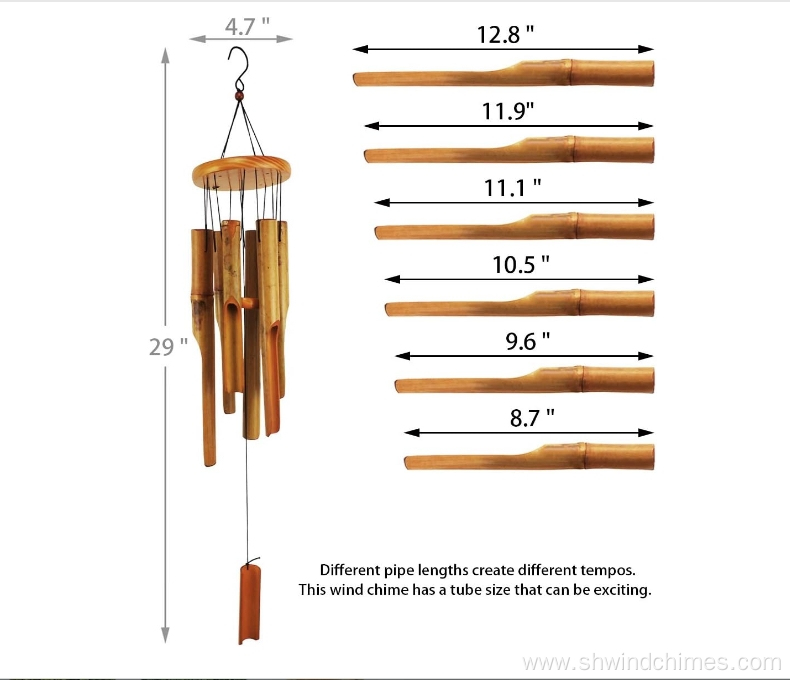 Outdoor Wooden Wind Chime: Enjoy the Beautiful Deep Tone