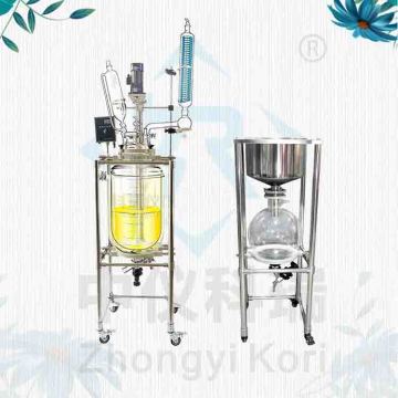 Laboraotry glass filter with vacuum pump