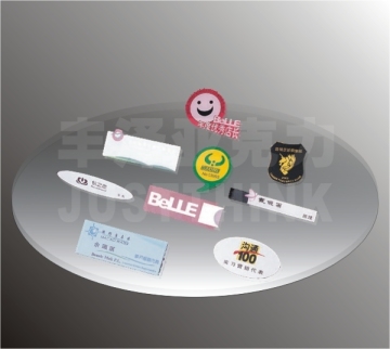 acrylic plastic pin badge