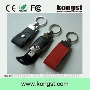 2016 OEM Hot Selling Customized Leather USB Flash Drive,Keychain usb