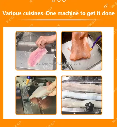Commercial Fish Processing Machines: Sardine Meat Skinning and Calamari Fish Skin Remover