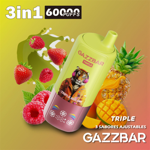 Gazzbar 60000 Puffs Triple Flavors 3in1 Wholesale