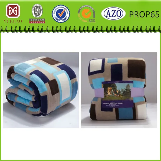 Emirates Airline fire retardant home use jacquard mink blanket