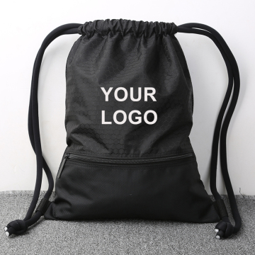 Fashion Polyester Cheap Backpack Promotional Sport Drawstring Bag
