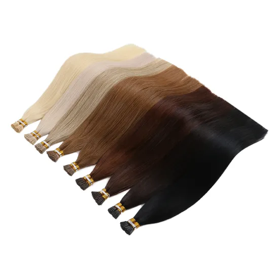 2021 Harmony Hot Sell Virgin I Tip Hair 22" Brazilian I-Tip Kinky Raw Hair Extension Vendor Remy 100 Human Hair
