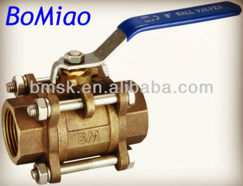 3PCS Bronze Ball Valve(CE,ISO9001 Aproved)