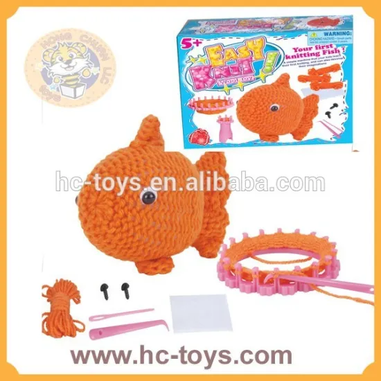 DIY Set, Kniting Kit, Knit Toys for Kid, Easy Kniting Toys
