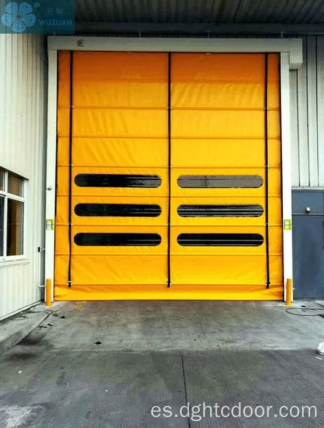 Puerta de apilamiento de PVC automática de alta velocidad industrial