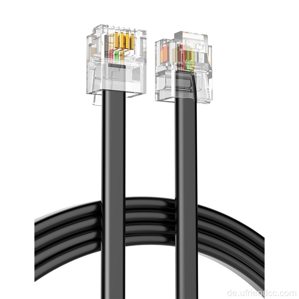 Cat5 Ethernet 6p6c weiblicher Netzwerkadapter flaches Kabel