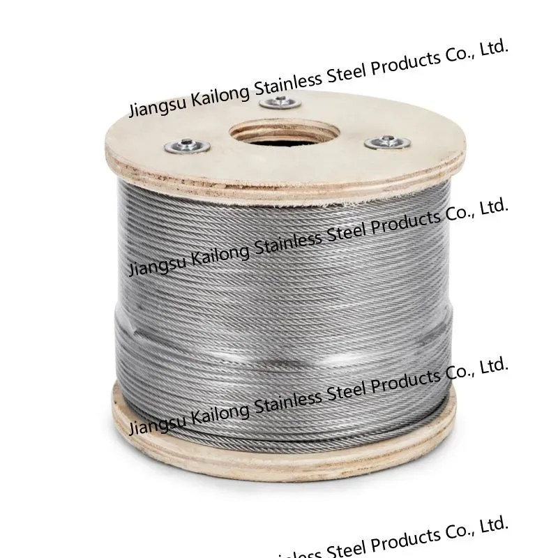 6mm Stainless Steel Wire Rope with Black PVC/Nylon Coating for Sale