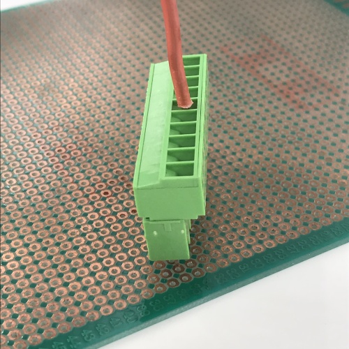 Bloque de terminales de 10 vías de montaje en PCB con paso de 3,5 mm