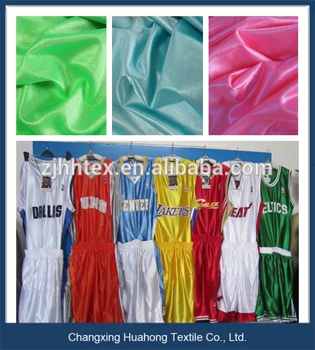 Quick dry 100 polyester dazzle fabric for sportwear