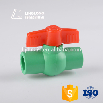 LL2039 red rotary knob plastic ppr stop valve