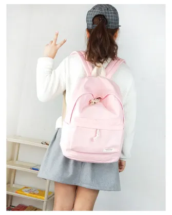 Customize the simple double shoulder bag computer backpack