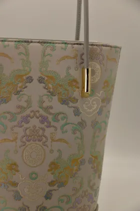 Fortune and Blessings in Gold -Brocaded Jacquard