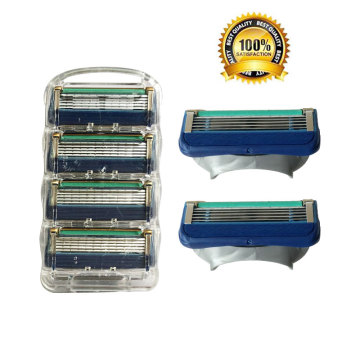 4 Pcs Men Shaver Razor Blades High Quality Shaving Face Care Men Shaving Blades Compatible with Gillettee Fusione