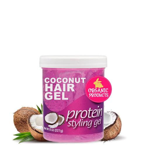 Hair Styling Gel Coconut Oil Frizz Control Paraben-Free Protein Hair Gel Supplier