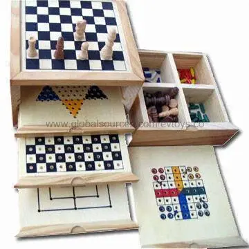 Chess/Backgammon Set, Sell Well Worldwide, Sized 13.5 x 13.5 x 8.0cm, Made of Wood