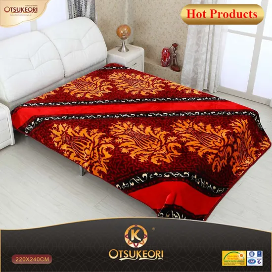 2 Ply korean style raschel blanket and cheap wholesale blanket for dubai market.