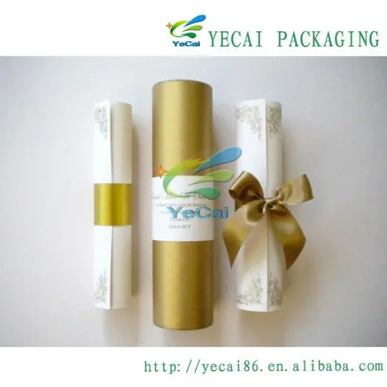round shape wine glass cardboard gift box packaging with custom logo