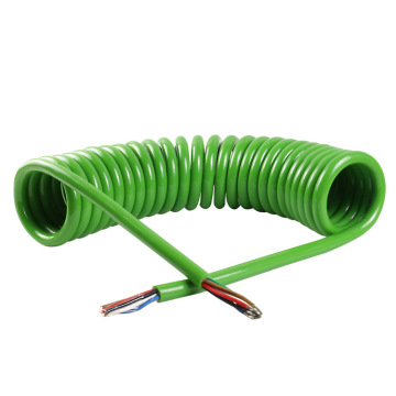 OEM ACスパイラルEV充電器ケーブル-3x1.5mmから3x16mmスプリング電気自動車充電器ケーブル