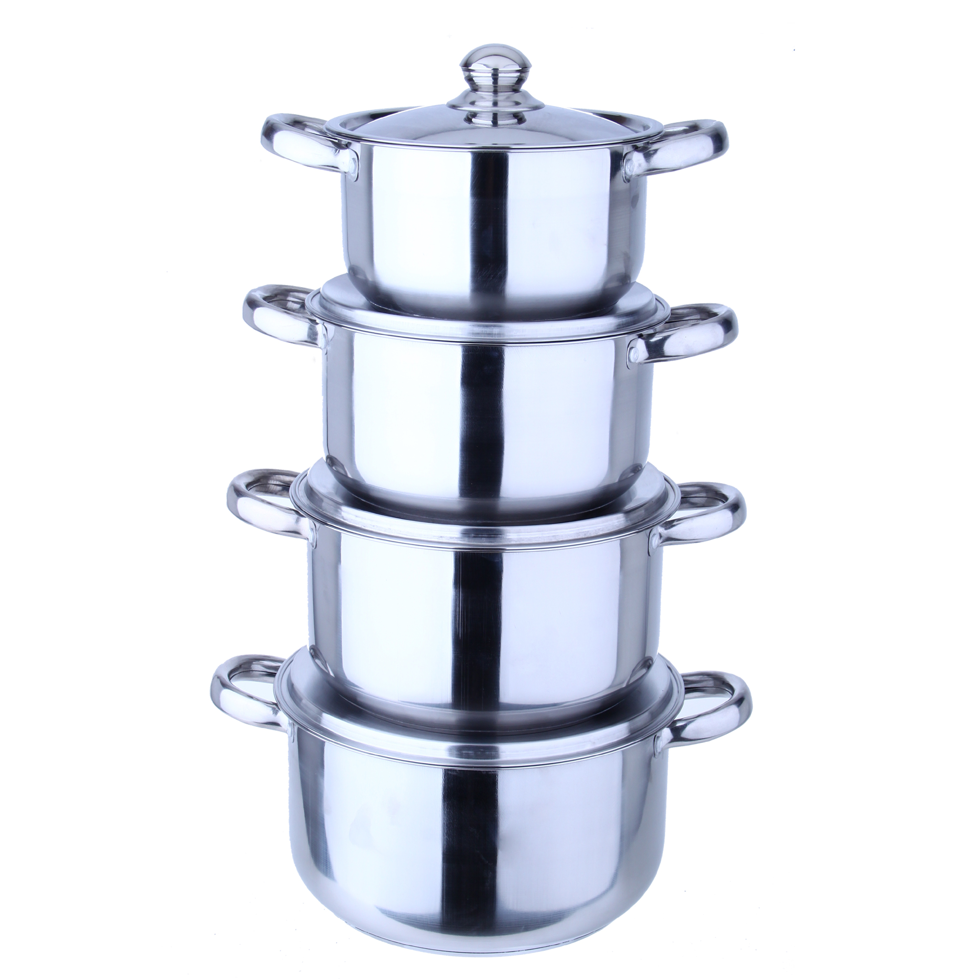 Stainless Steel Kitchen Cookware 4-pot Sets, High Quality Stainless ...
