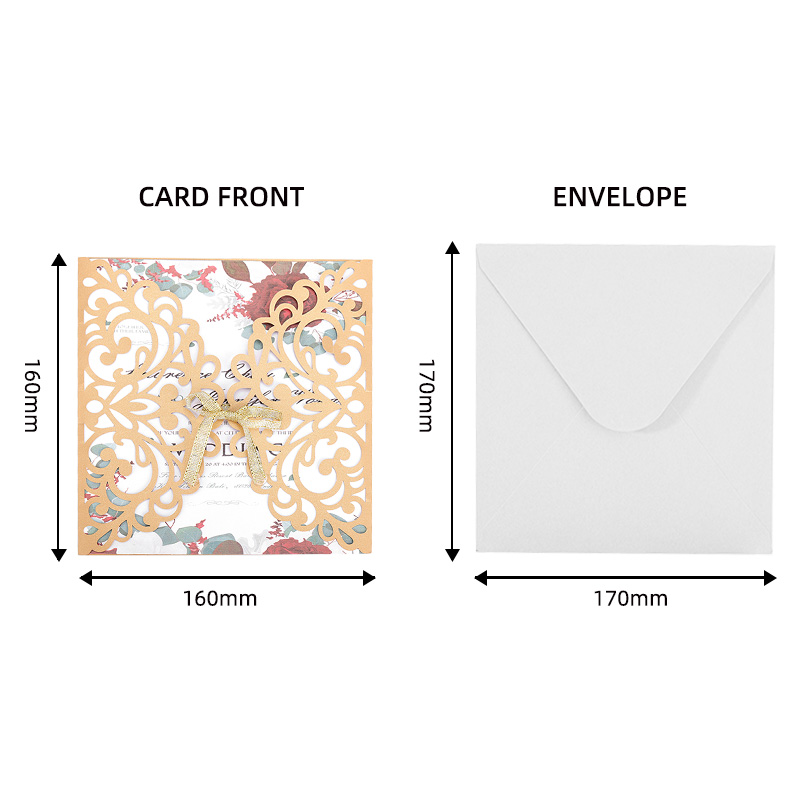 Laser-Cut-Ribbon-Wedding-Invitation-Card-measurement