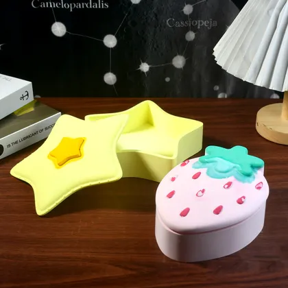 Strawberry Star Silicone Mold Jewelry Storage Box