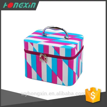 clear organizer China supplier Mirror make up trolley case