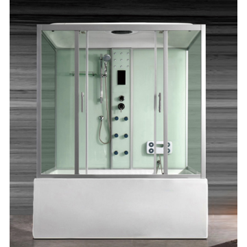 All Glass Shower Enclosure Adult Whirlpool Bath Shower Cabin Sauna Room