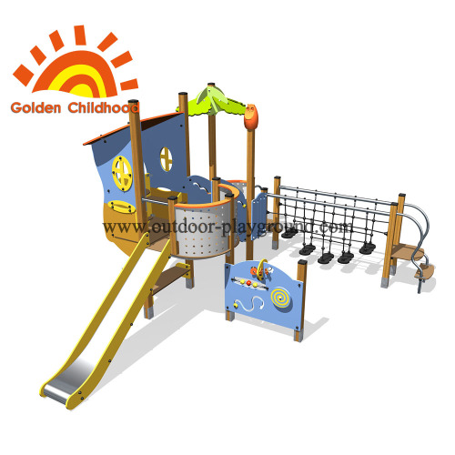 Baki Menara Slide Menara Peralatan Taman Permainan Luar untuk Dijual