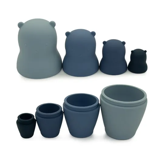 Summer Beach Toys: Hot Sale on Water-themed Sea Shell Silicone Montessori Nesting Dolls