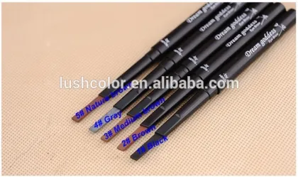 Hot sale permanent Makeup cosmetics free cut eyebrow pencil 5 colors