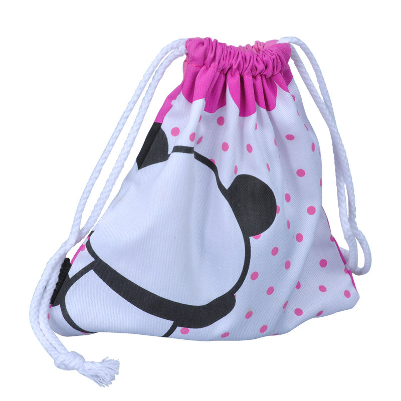 Printed Muslin Drawstring Cotton Bag