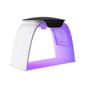 7 Color Anti-Aging PTD LED Light Facial Therapy Machine with Steam