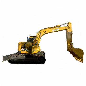 Digunakan komatsu pc128us 12 ton penggalian crawler hidraulik: mesin penggali tangan terpakai dengan penolak untuk dijual