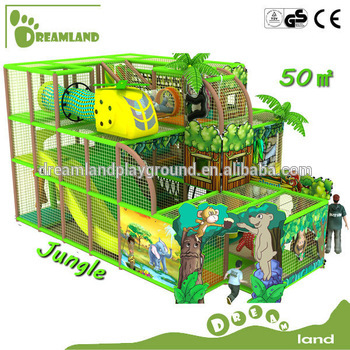 TUV tested indoor jungle theme kids interior playground