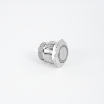 22mm Pin Terminal Flat Metal Self-Locking Push Button Switches