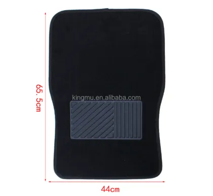4PCS Universal Carpet Car Mats with Rubber Pads