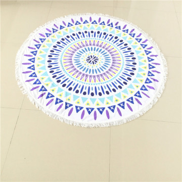 Velour Mandala Roundie Beach Towel Round