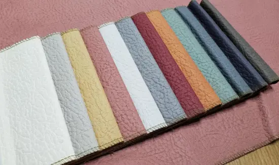 Polyester Leather Look Fabric for Sofa Furniture Textile