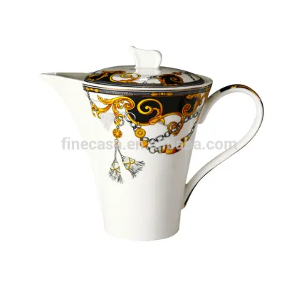 1200CC Elegant Design Coffee Tea Pot Ceramic