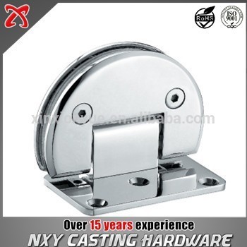 semi-circle High quality brass Wall to Glass hinge for shower enclosure