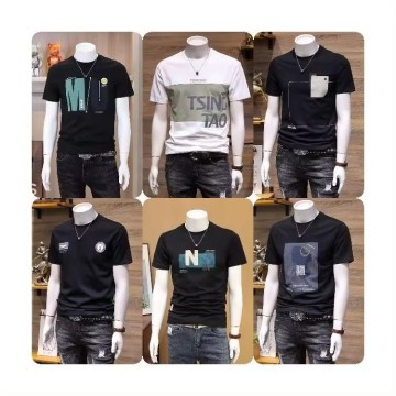 Custom 100% Cotton Graphic T-Shirt Printing for Men's T-Shirts